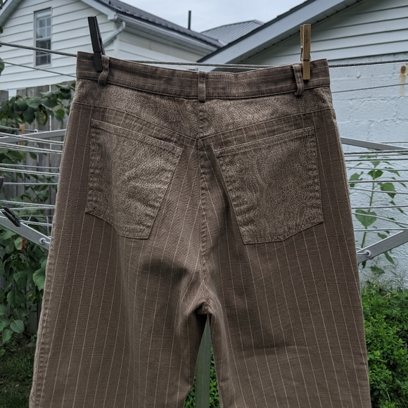 Olsen Mixed Stripe/Paisley Print Jeans - Picture 6 of 7
